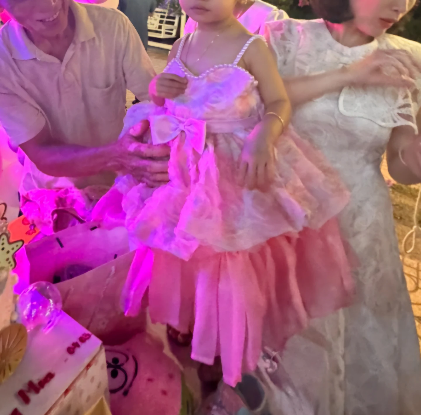Toddler Pink Ruffle Flower Party Dress - photo 2