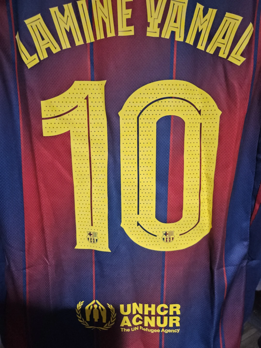 Nike FC Barcelona Lamine Yamal Jersey #10 Size M - photo 4