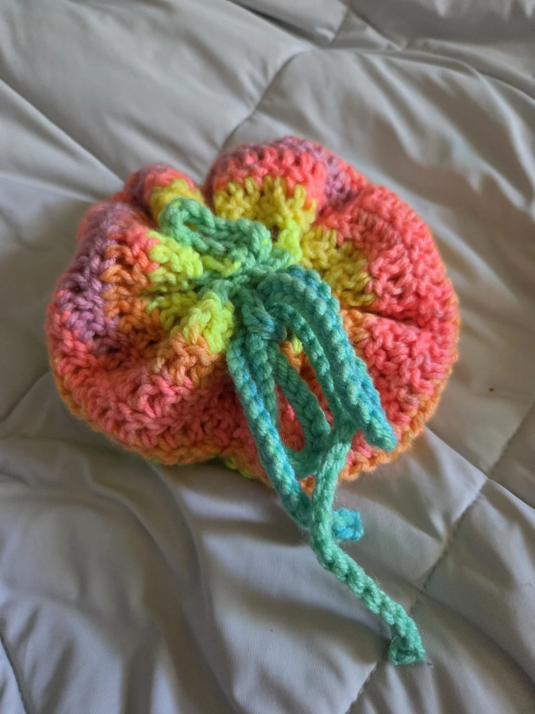 Crocheted Dice Bag / Rolling Tray