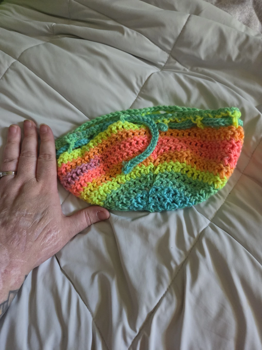 Crocheted Dice Bag / Rolling Tray - photo 3