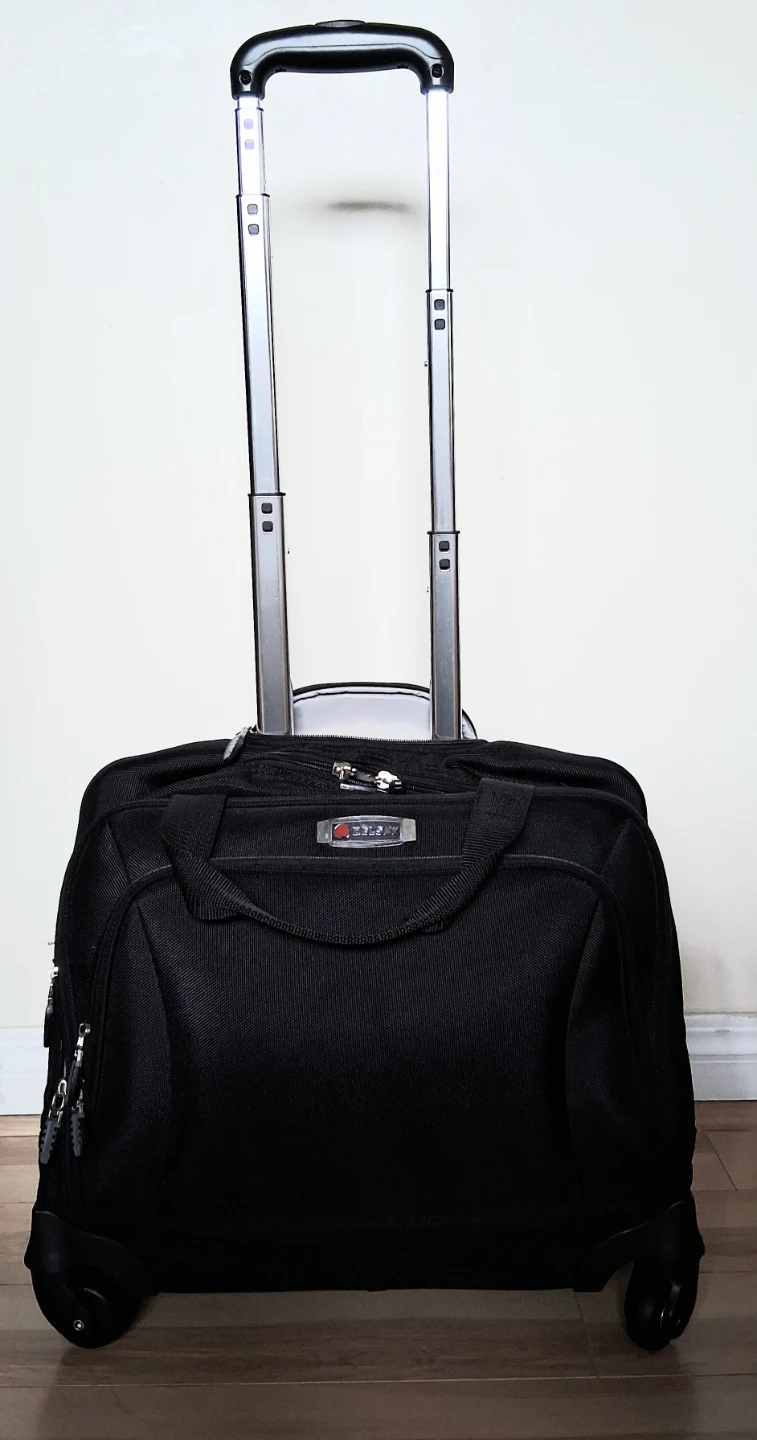 Delsey Black Wheeled Carry-On Luggage