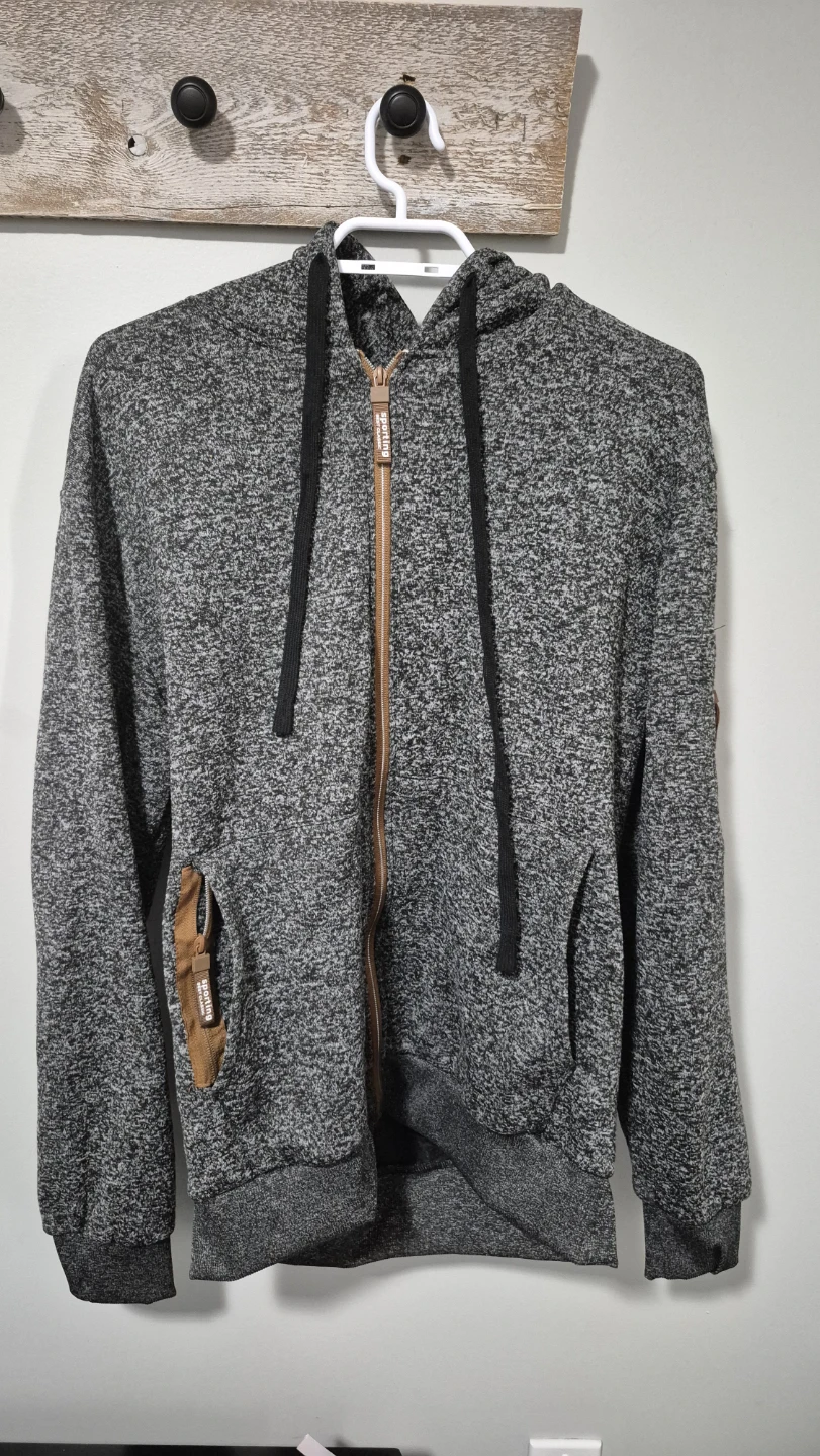 Sporting Spirit Full Zip Hoodie Charcoal Grey