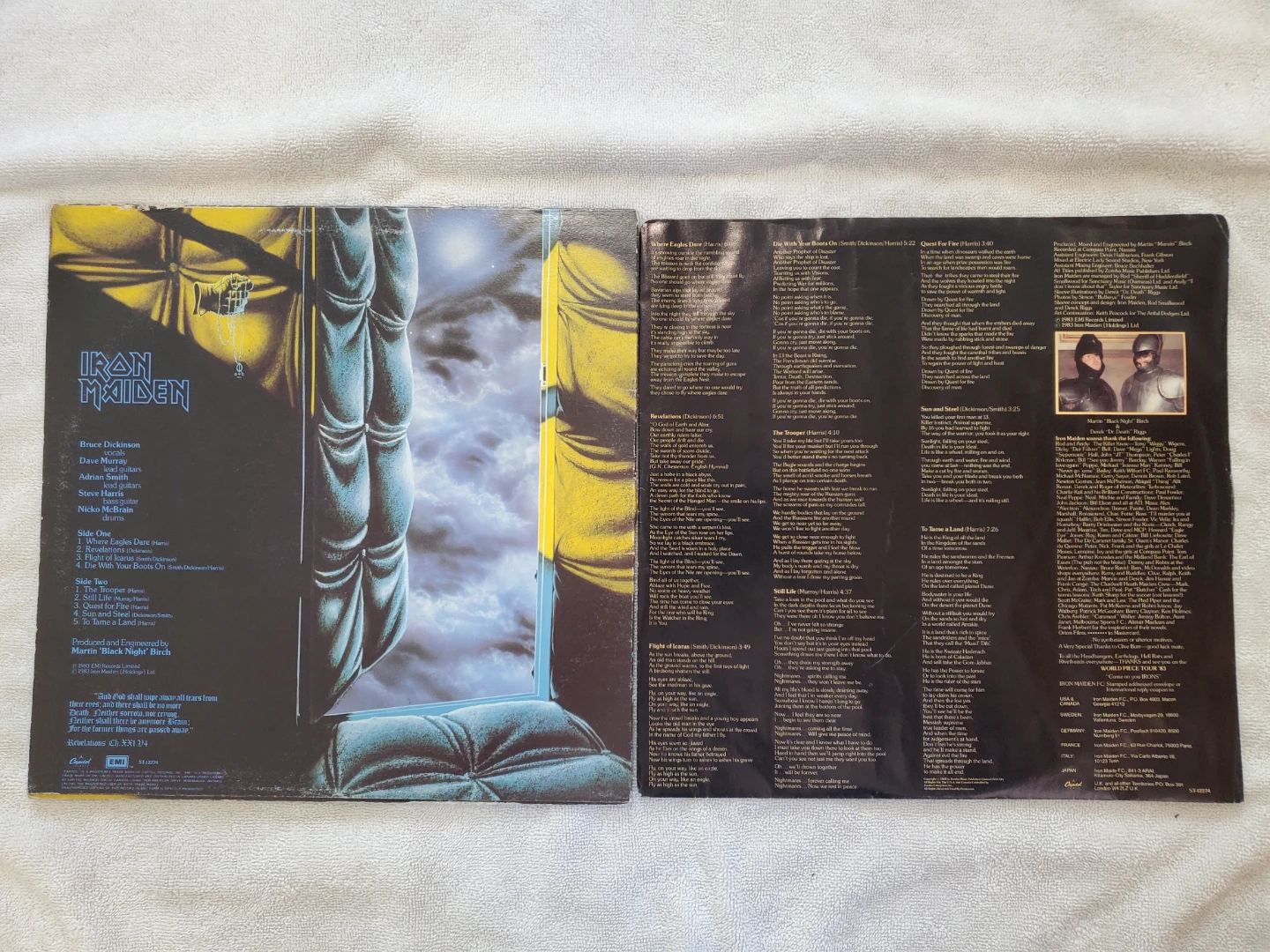 Iron Maiden Vinyl Record Lot - Piece of Mind & Seventh Son - photo 4