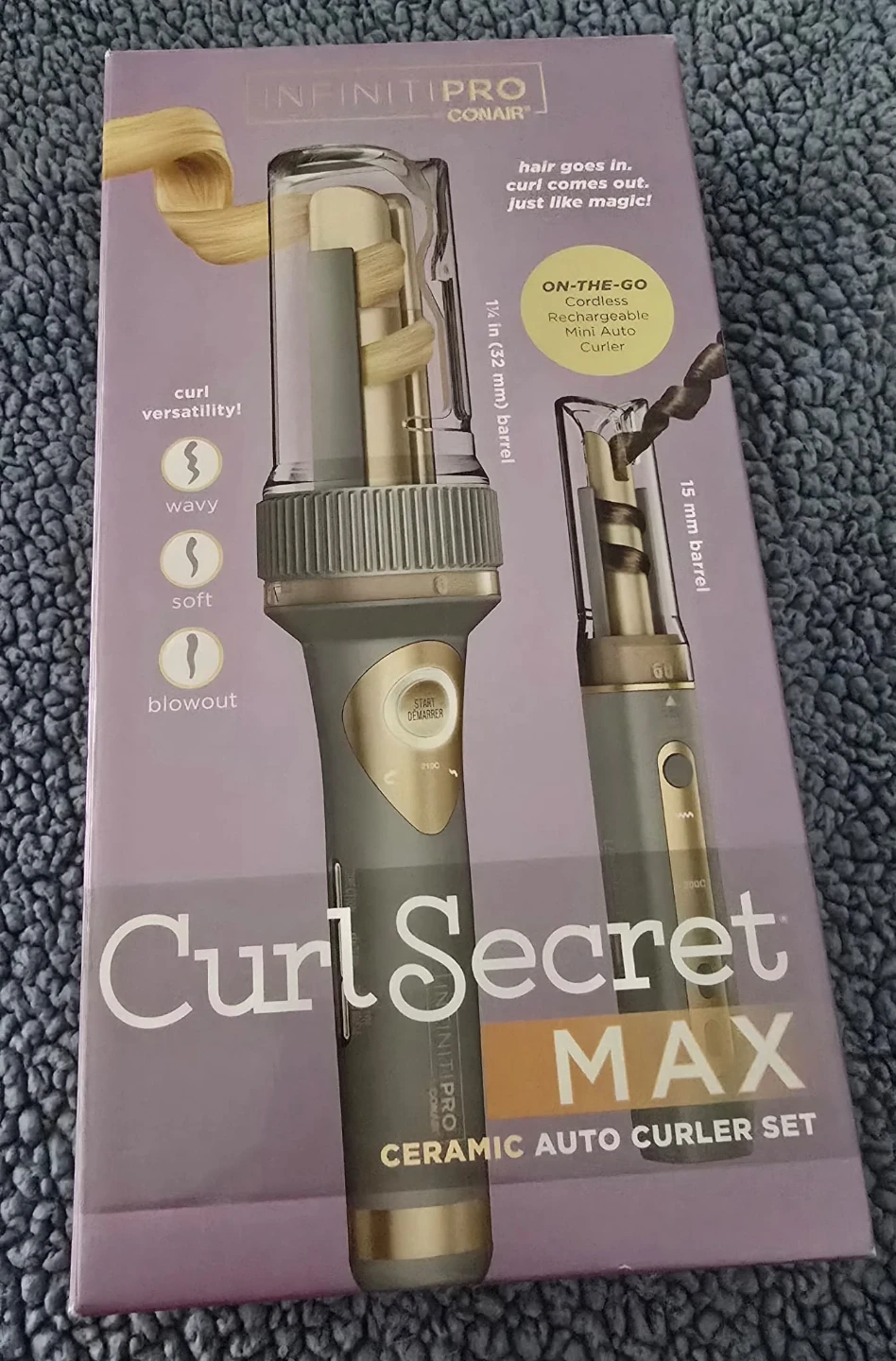 Conair InfinitiPro Curl Secret MAX Ceramic Auto Curler Set