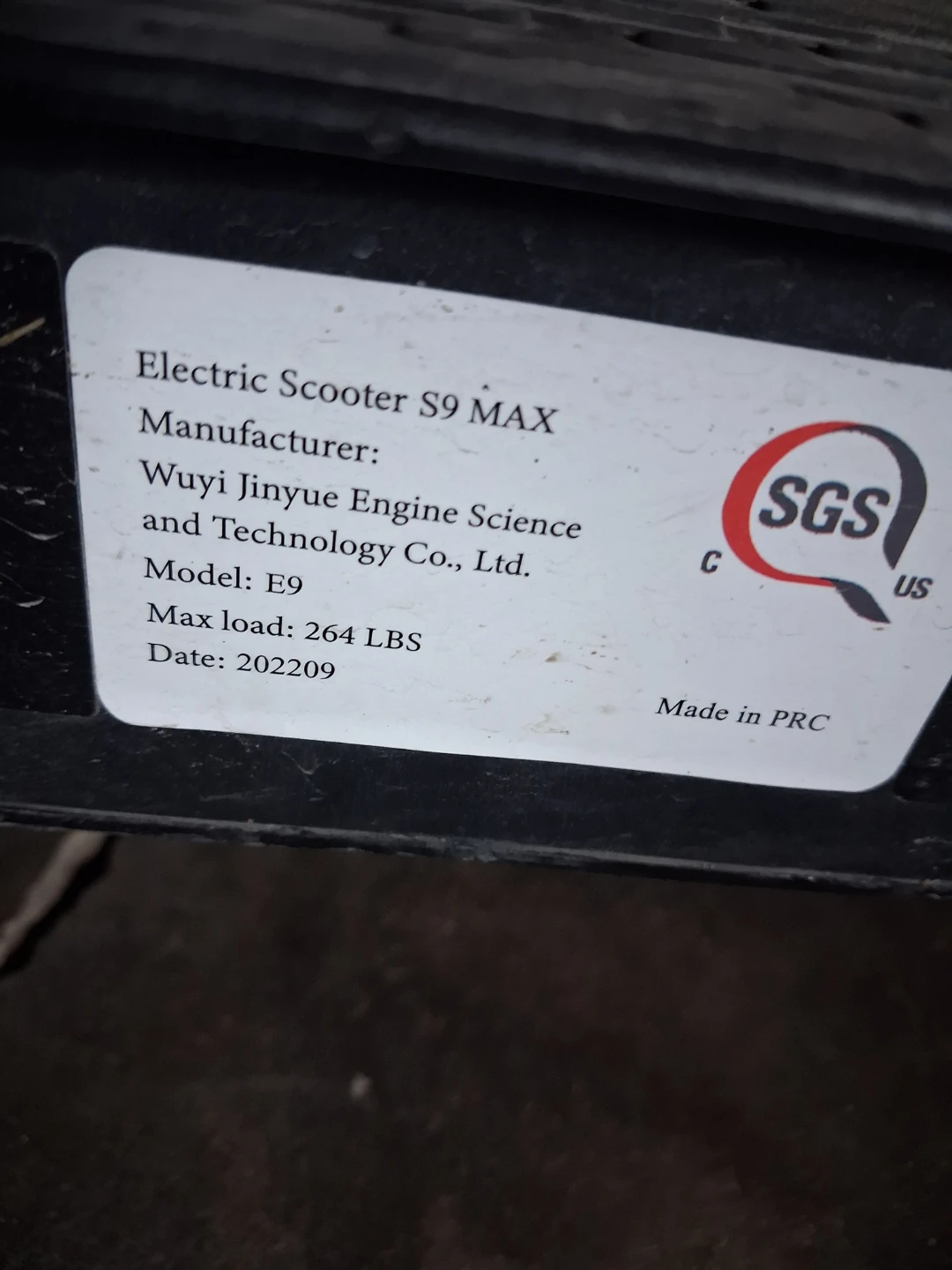 Electric Scooter S9 MAX Model E9 - photo 4