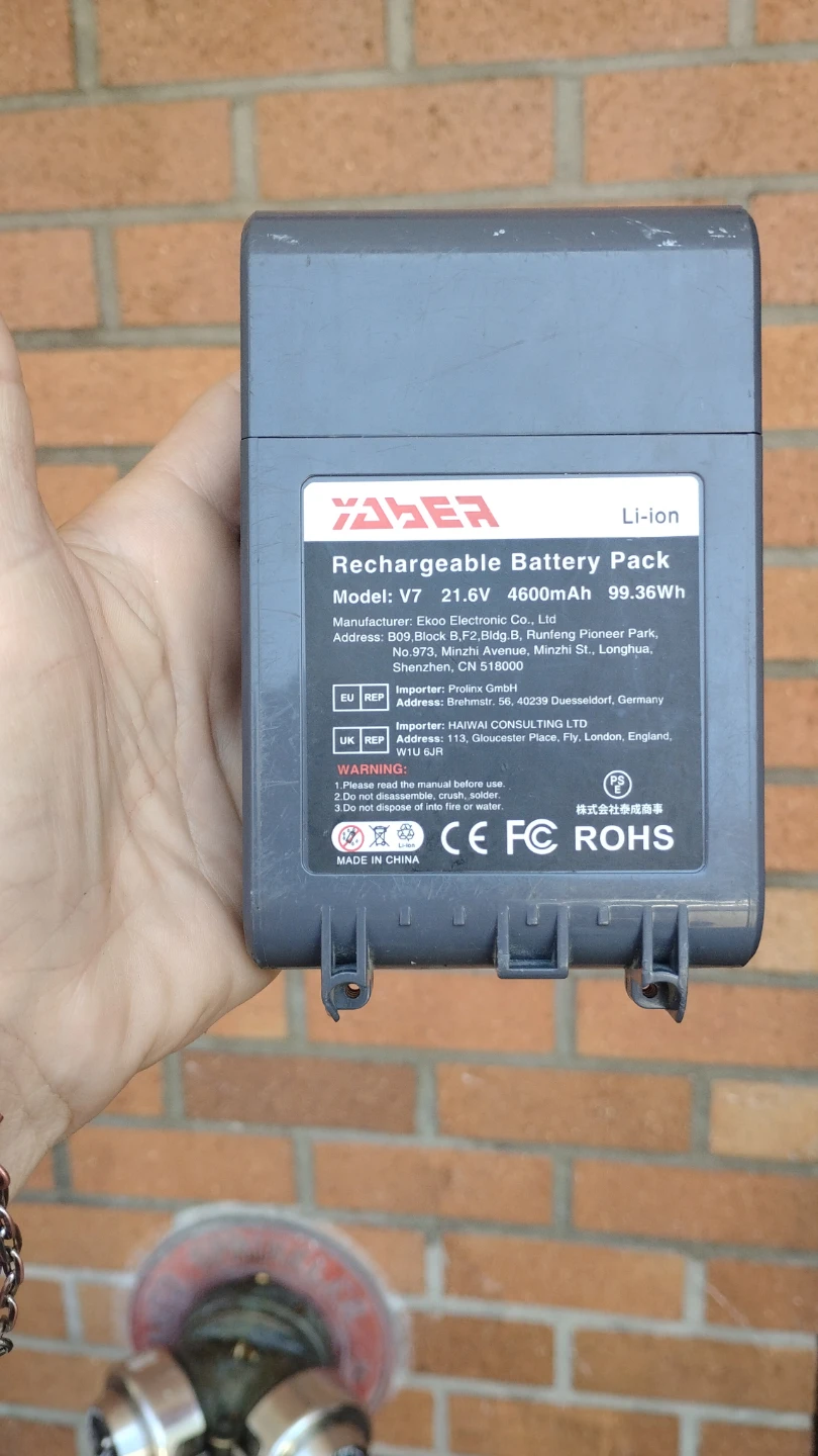 Yaber Rechargeable Battery Pack V7 21.6V 4600mAh