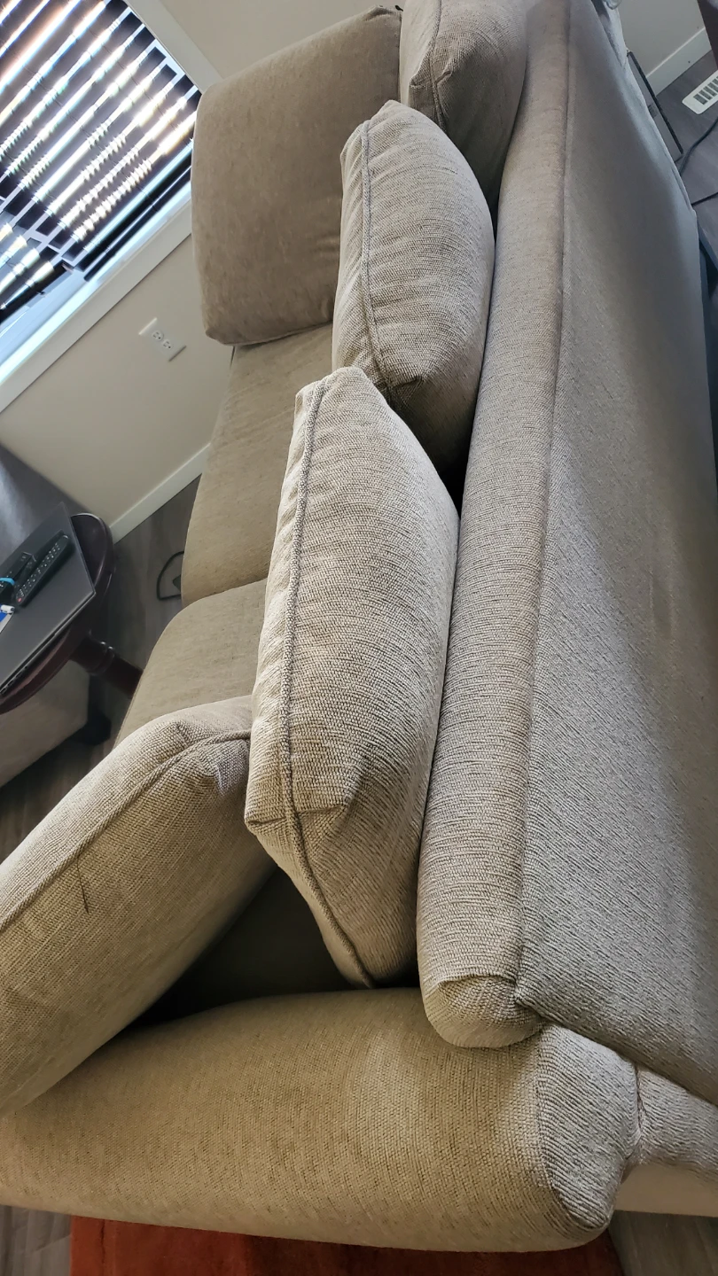 Tan Fabric Loveseat Sofa - photo 3