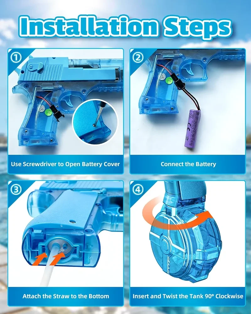 Outdoor Water Gun Toy – Great for Beach & Backyard - photo 4
