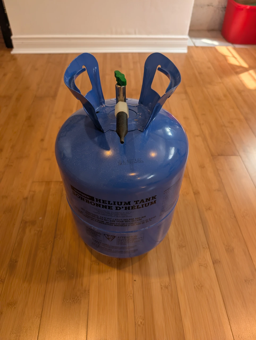 Blue Helium Tank