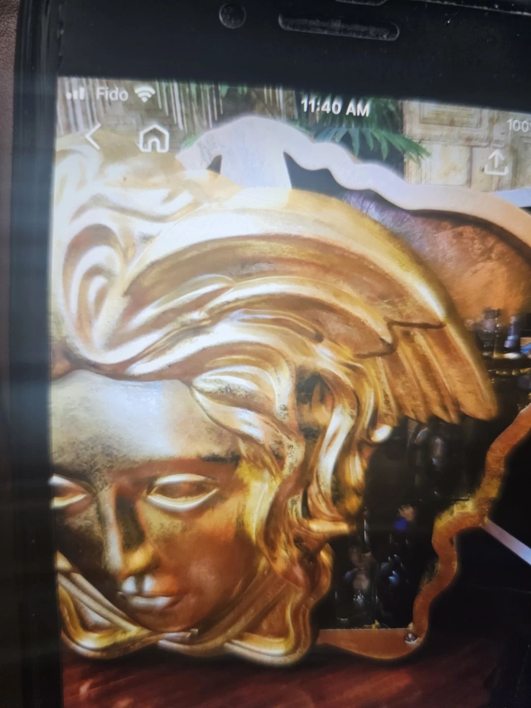 Large Gold Medusa Head bar Cabinet/Display Piece - photo 4