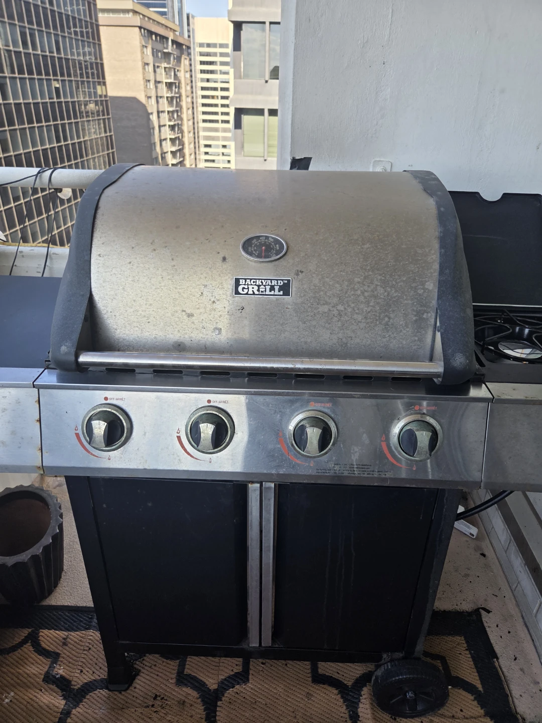 Backyard Grill Propane BBQ with Side Burner - photo 2