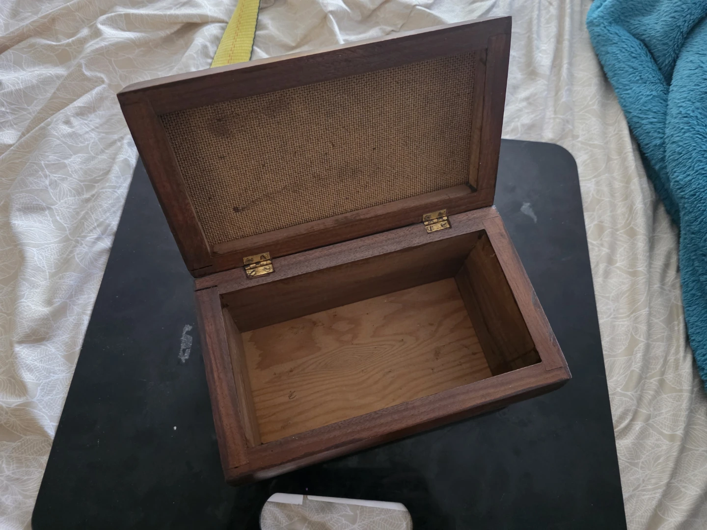 Wooden Trinket Box with mosaic top