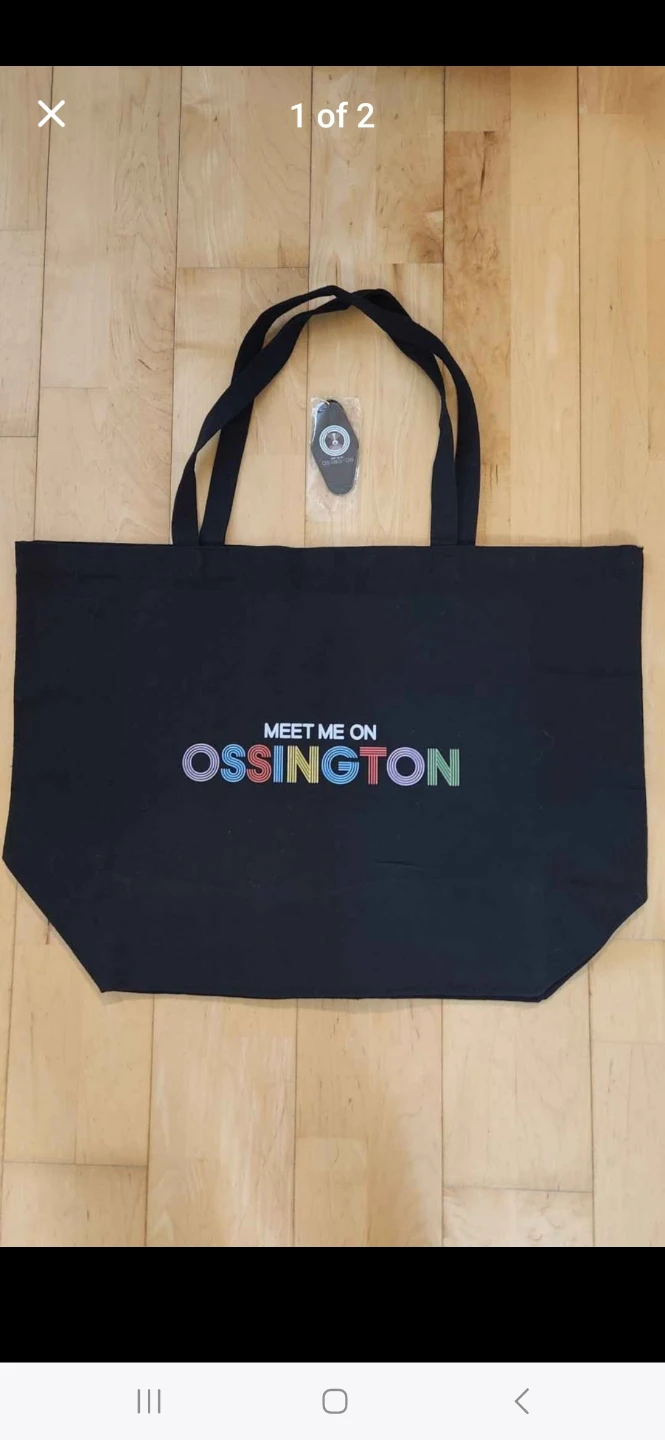 Black Ossington Large Tote Bag, Key Chain