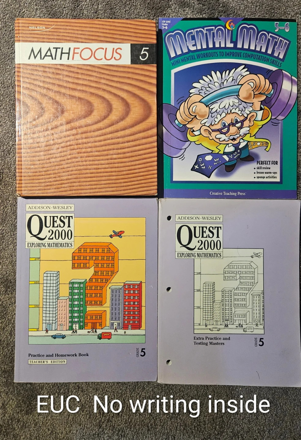 Math Focus 5 & Quest 2000 Grade 5 Math Textbooks