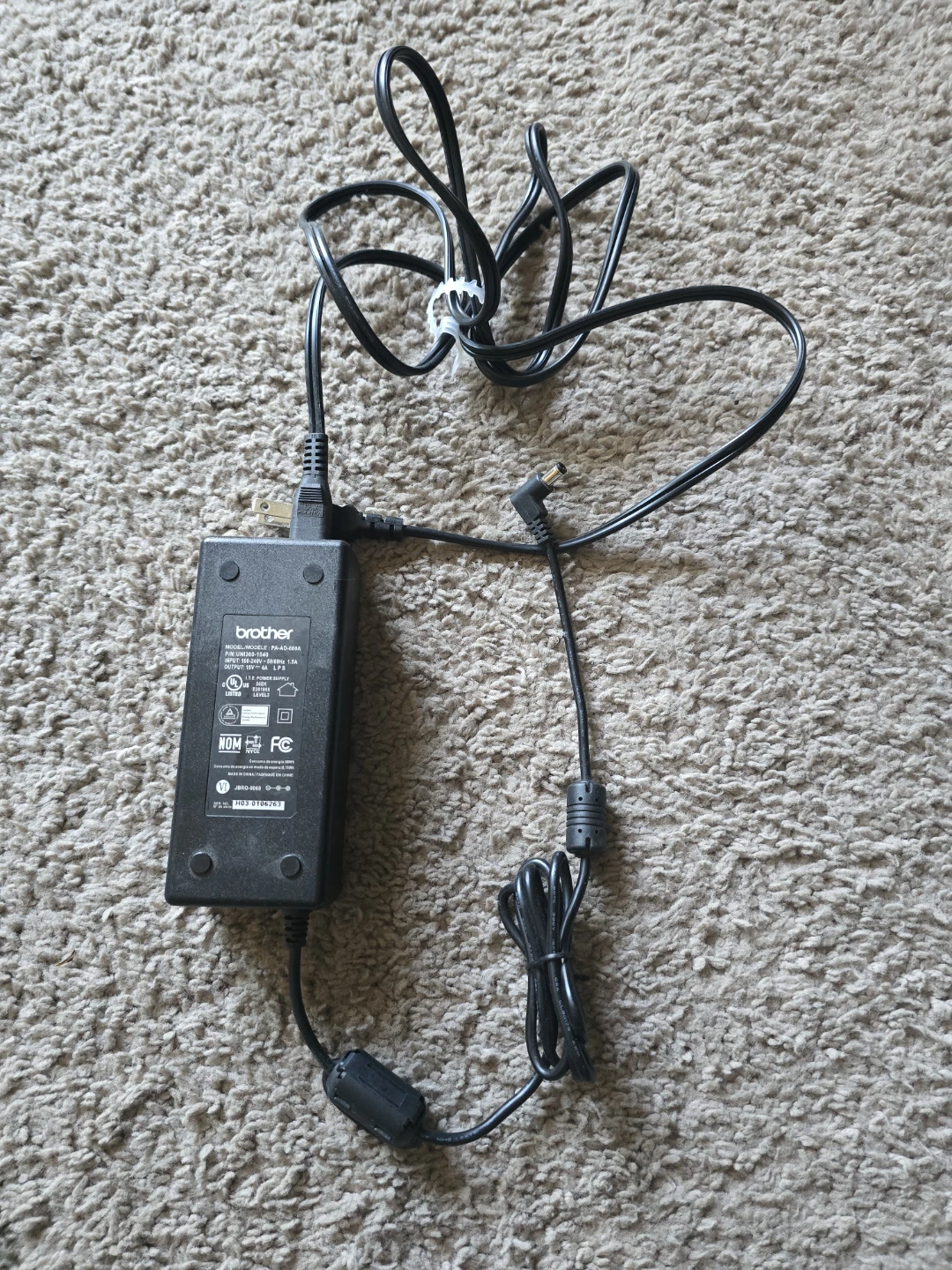 BROTHER PA-AD-600A EU AC Adapter - photo 2