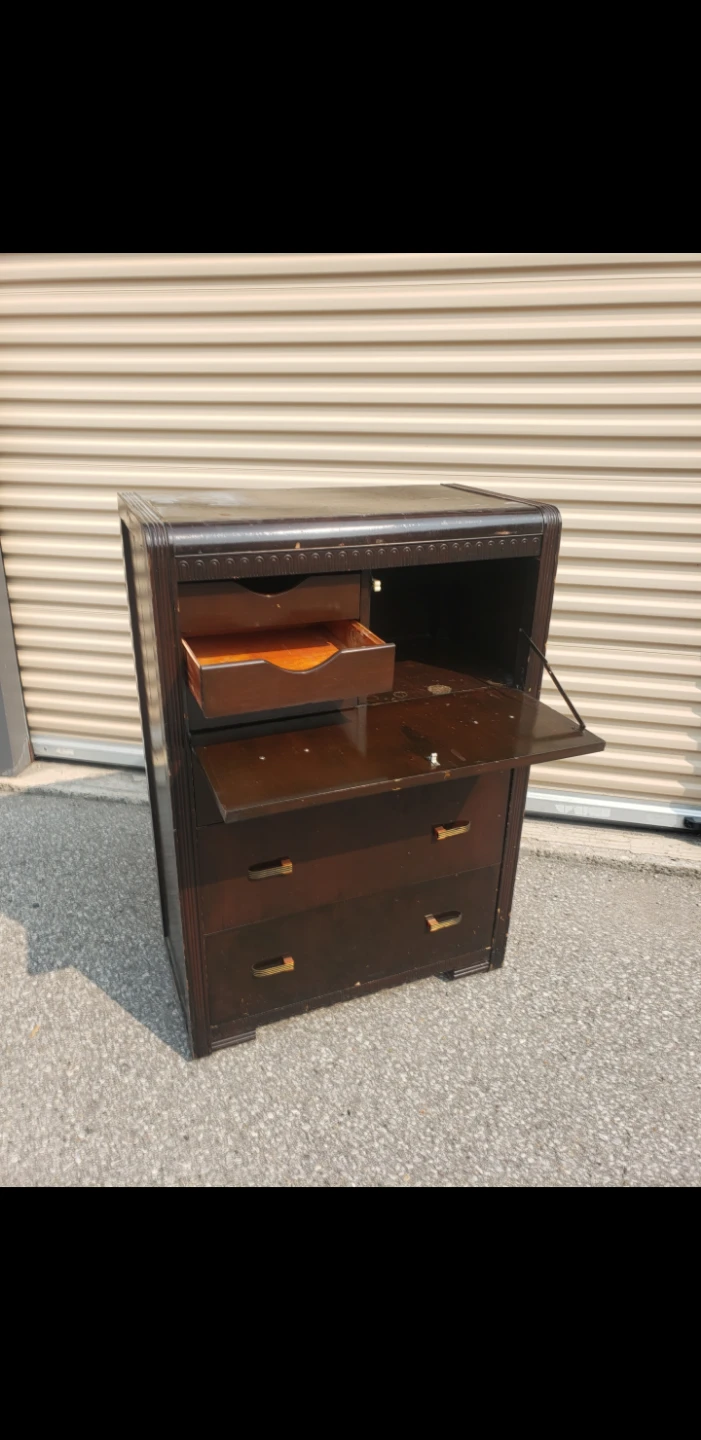 Antique Secretary Desk with Drawers - photo 2
