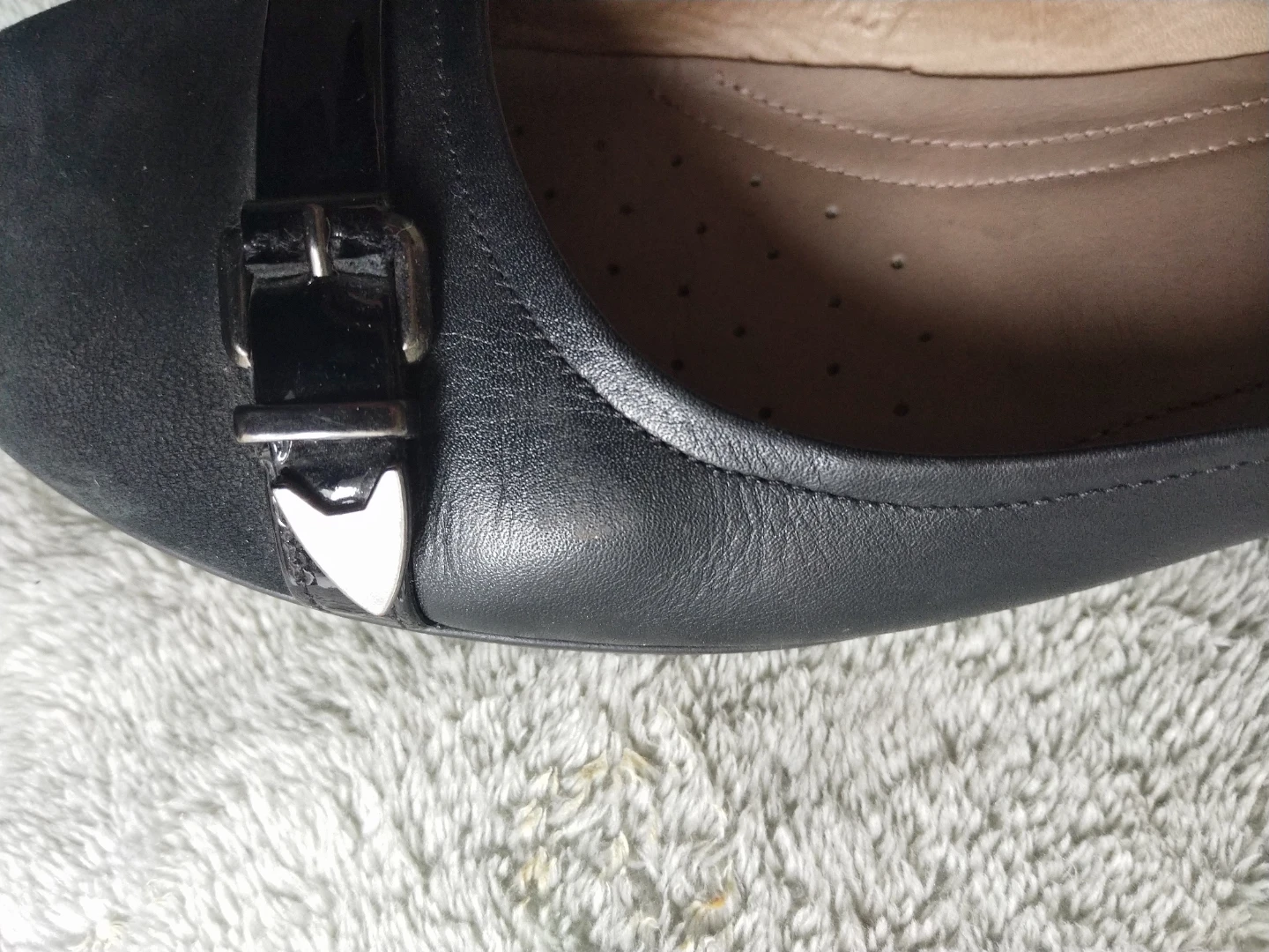 ECCO Black Leather Ballet Flats - photo 2