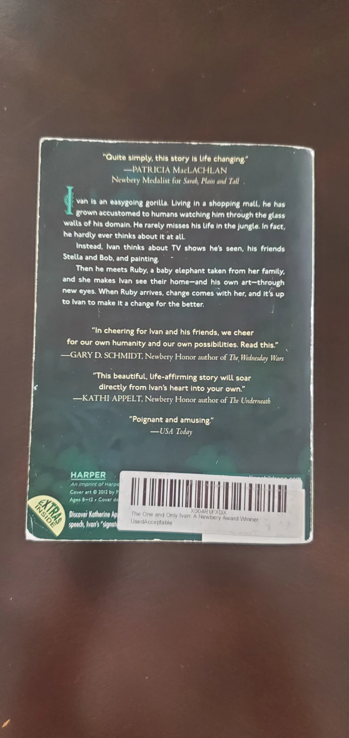 The One and Only Ivan by Katherine Applegate Children's Book - photo 2