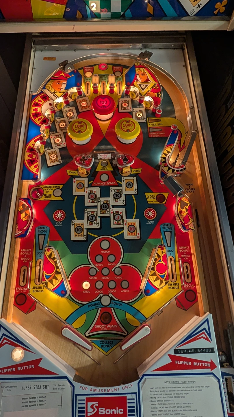 Sonic Super Straight Pinball Machine - photo 2