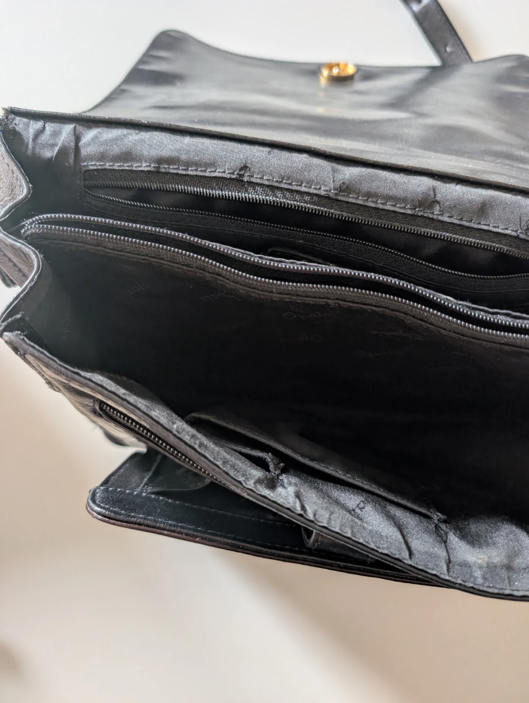 Opale Black Leather Handbag - photo 2