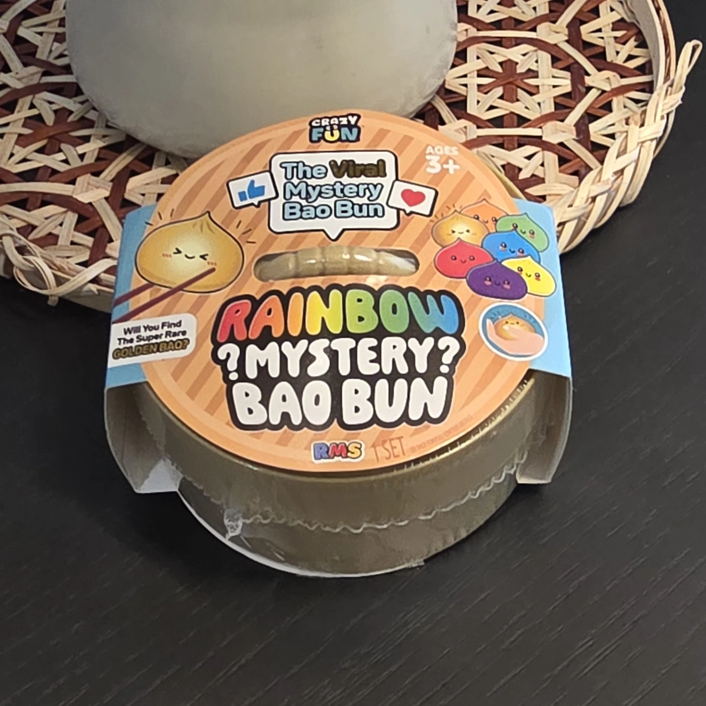 Crazy Fun Rainbow Mystery Bao Bun Squishy Toy (small)