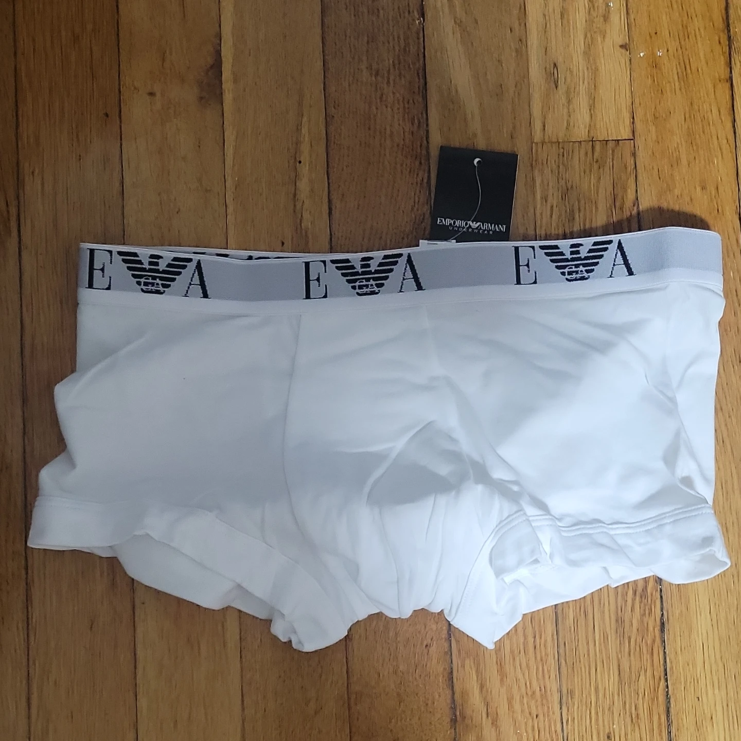 Emporio Armani Men's White Boxer Briefs - Size M