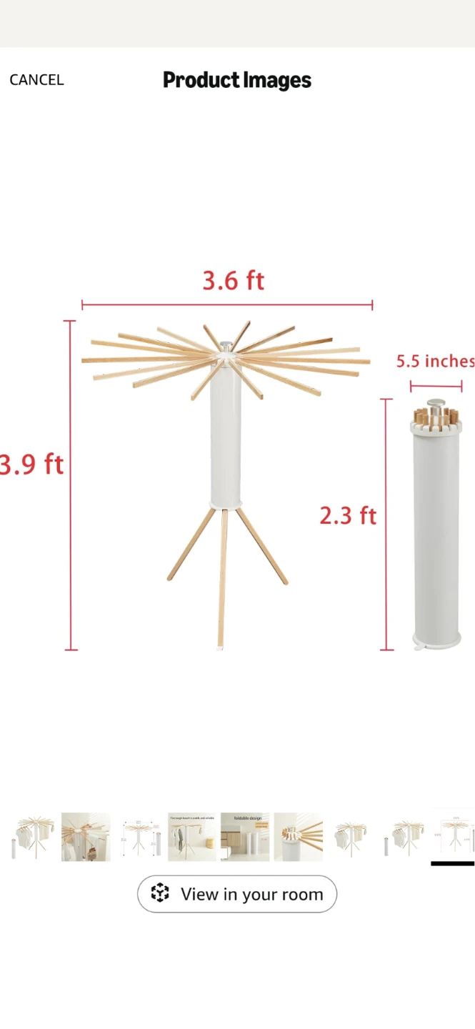 Collapsible Clothes Drying Rack