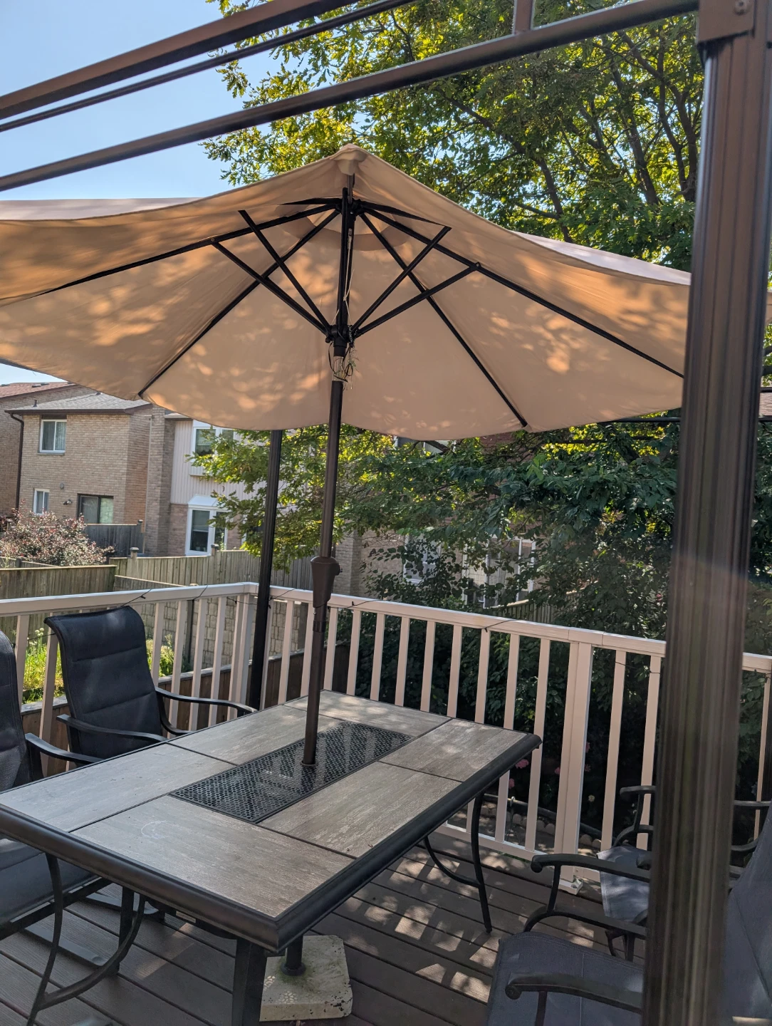 Patio  Table, and  Umbrella