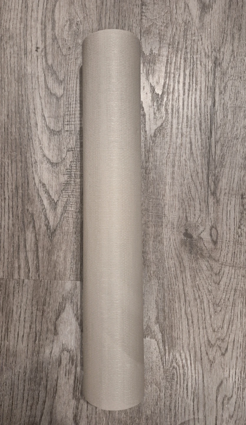 Concrete Grey Grasscloth Peel & Stick Vinyl Wallpaper 15.7"x393" - photo 3