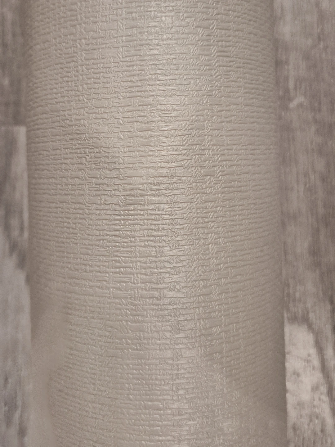 Concrete Grey Grasscloth Peel & Stick Vinyl Wallpaper 15.7"x393" - photo 4
