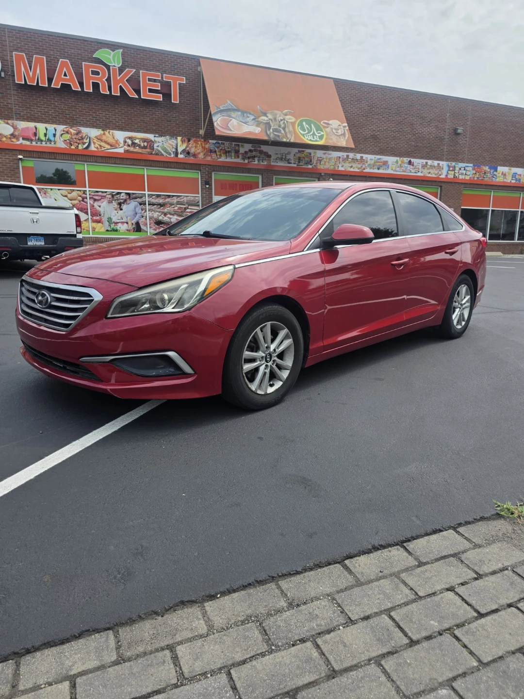 Red Hyundai Sonata Sedan