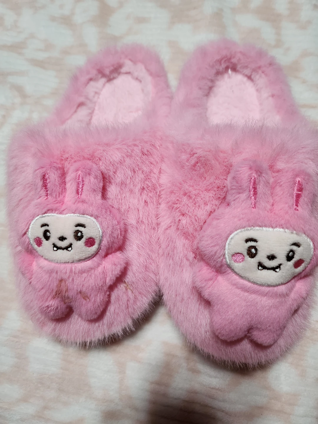 Pink Fuzzy Slippers