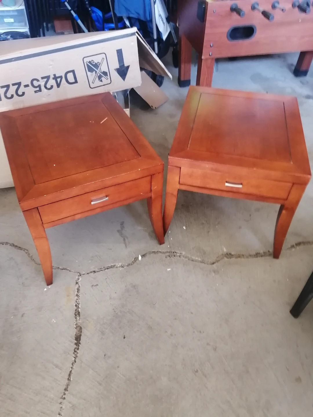Wooden Coffee Table and End Tables Set