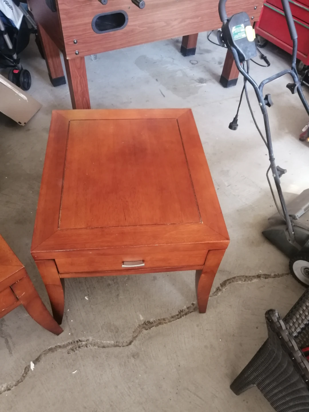 Wooden Coffee Table and End Tables Set - photo 5