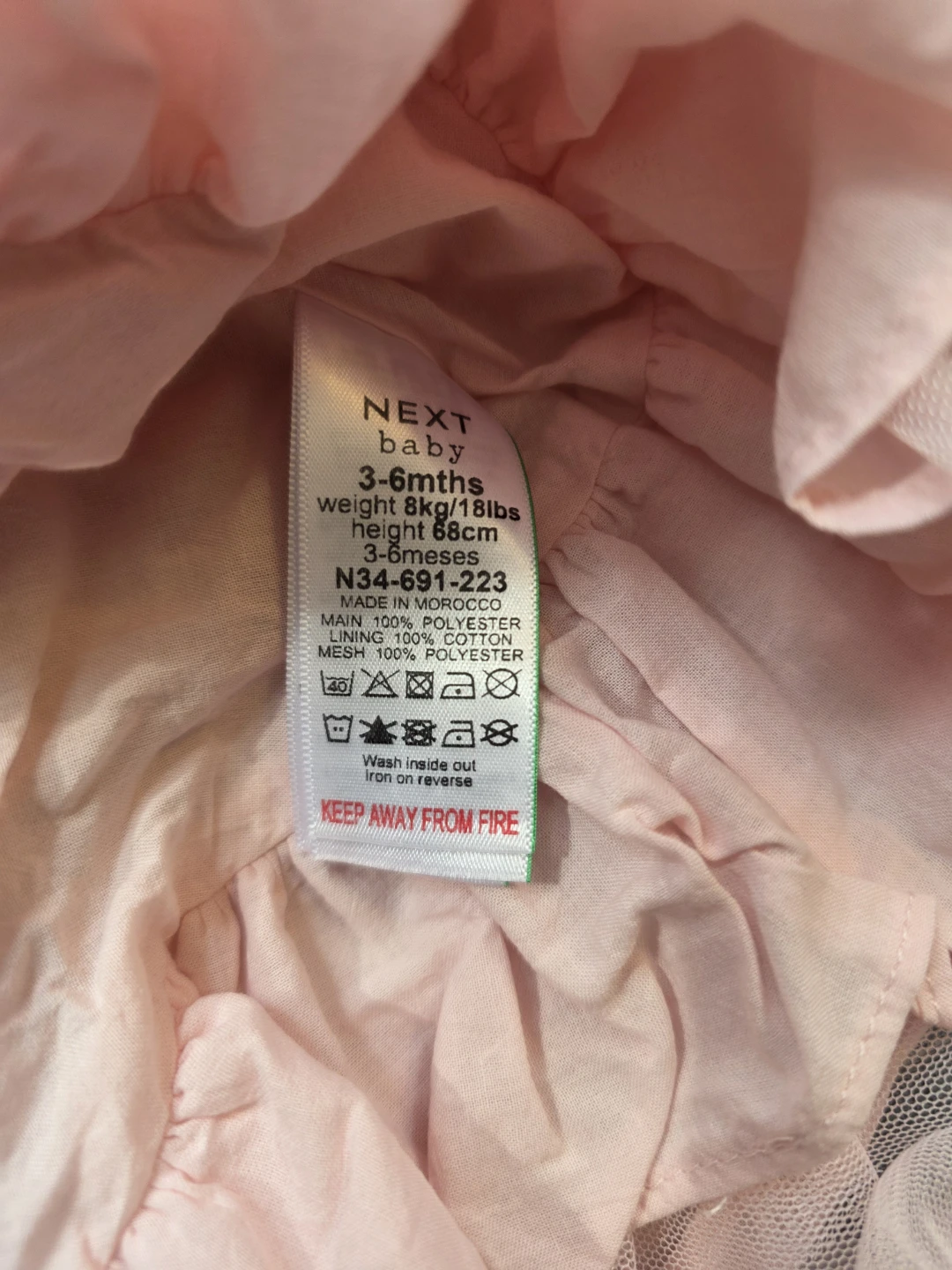 NEW NEXT Baby UK Pink Floral Party Dress - photo 2