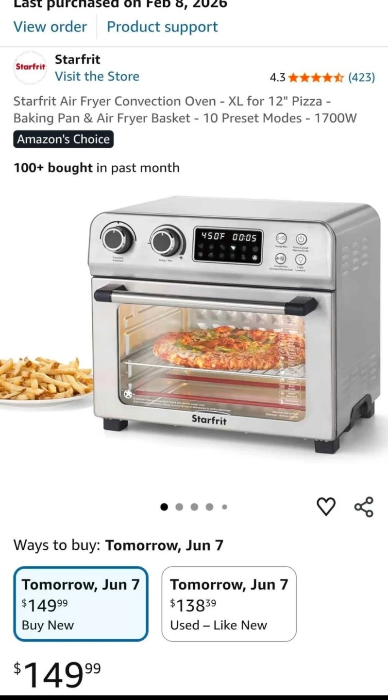 Starfrit Air Fryer Convection Oven XL