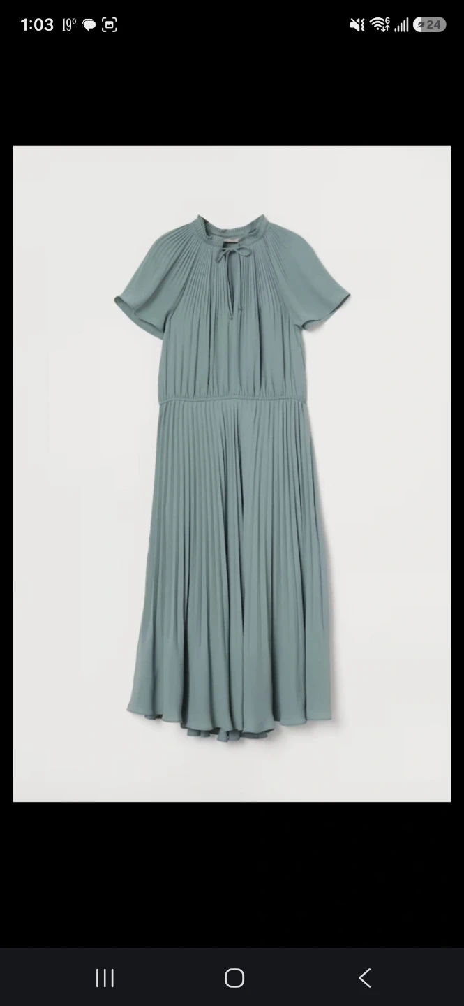 H&M Pleated Dress (Small)