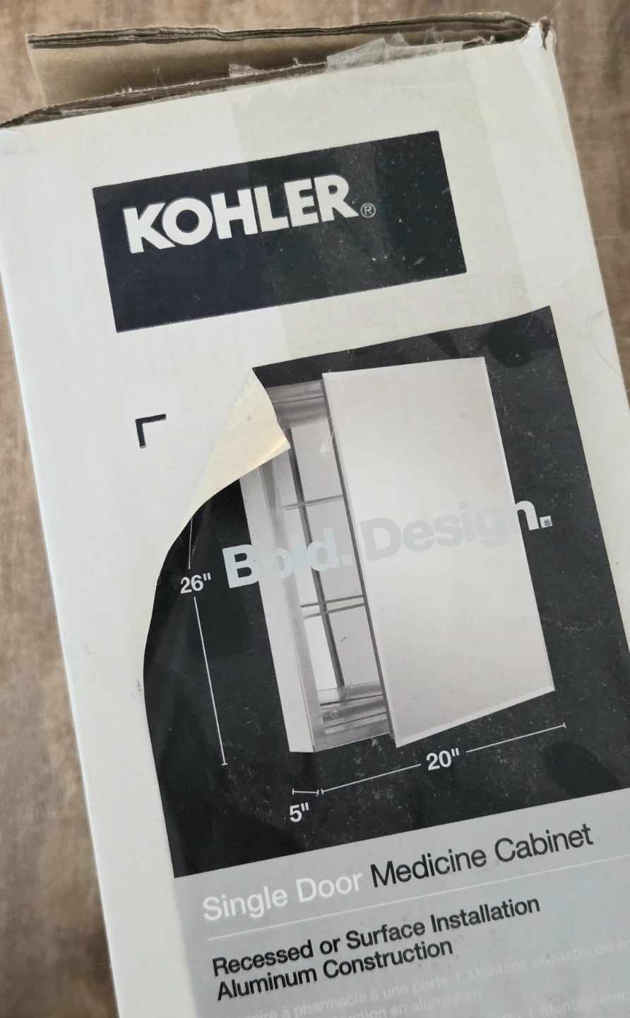 Kohler 20" x 26" Single Door Medicine Cabinet - photo 2