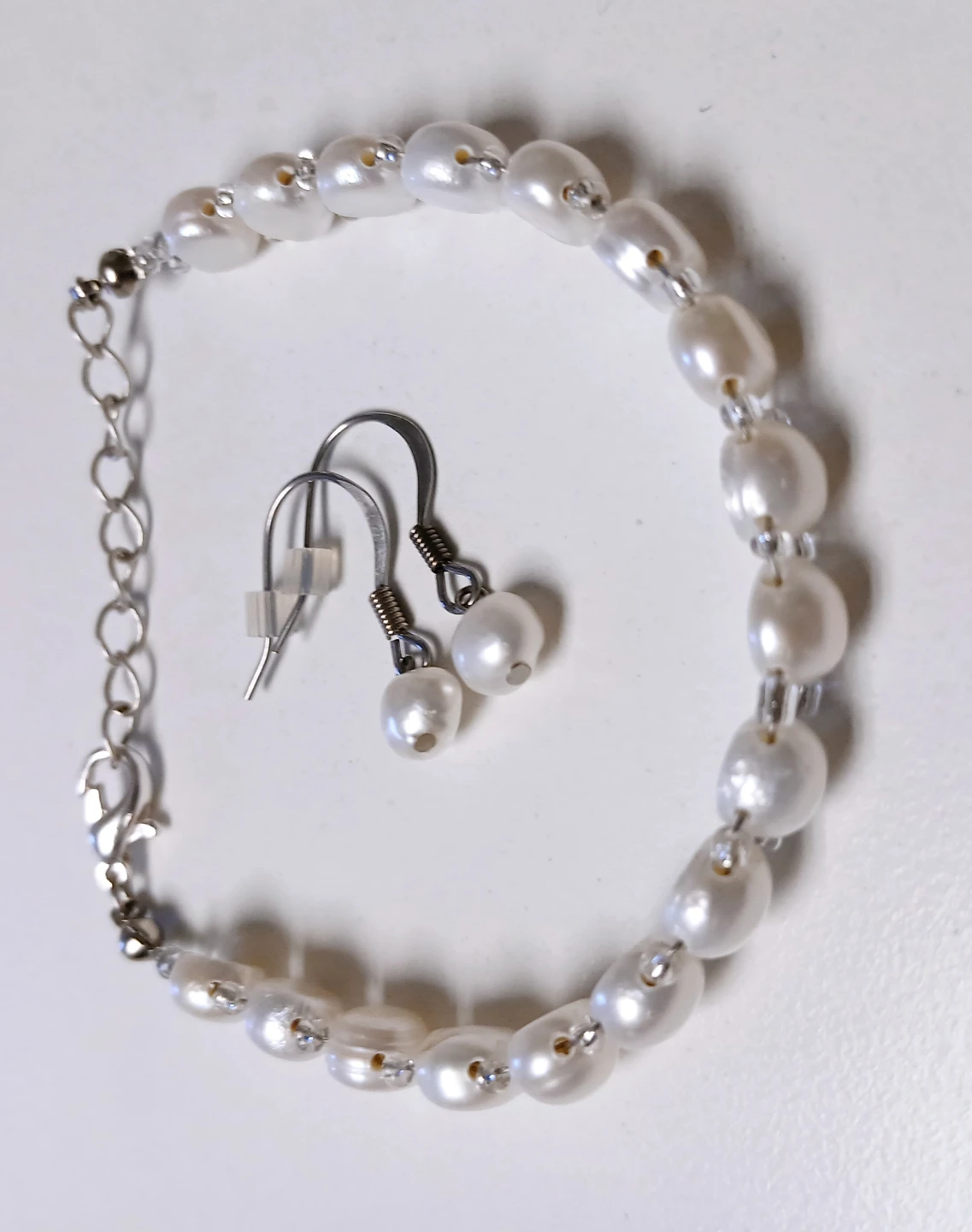 Pearl Bracelet and Earrings Set - photo 2
