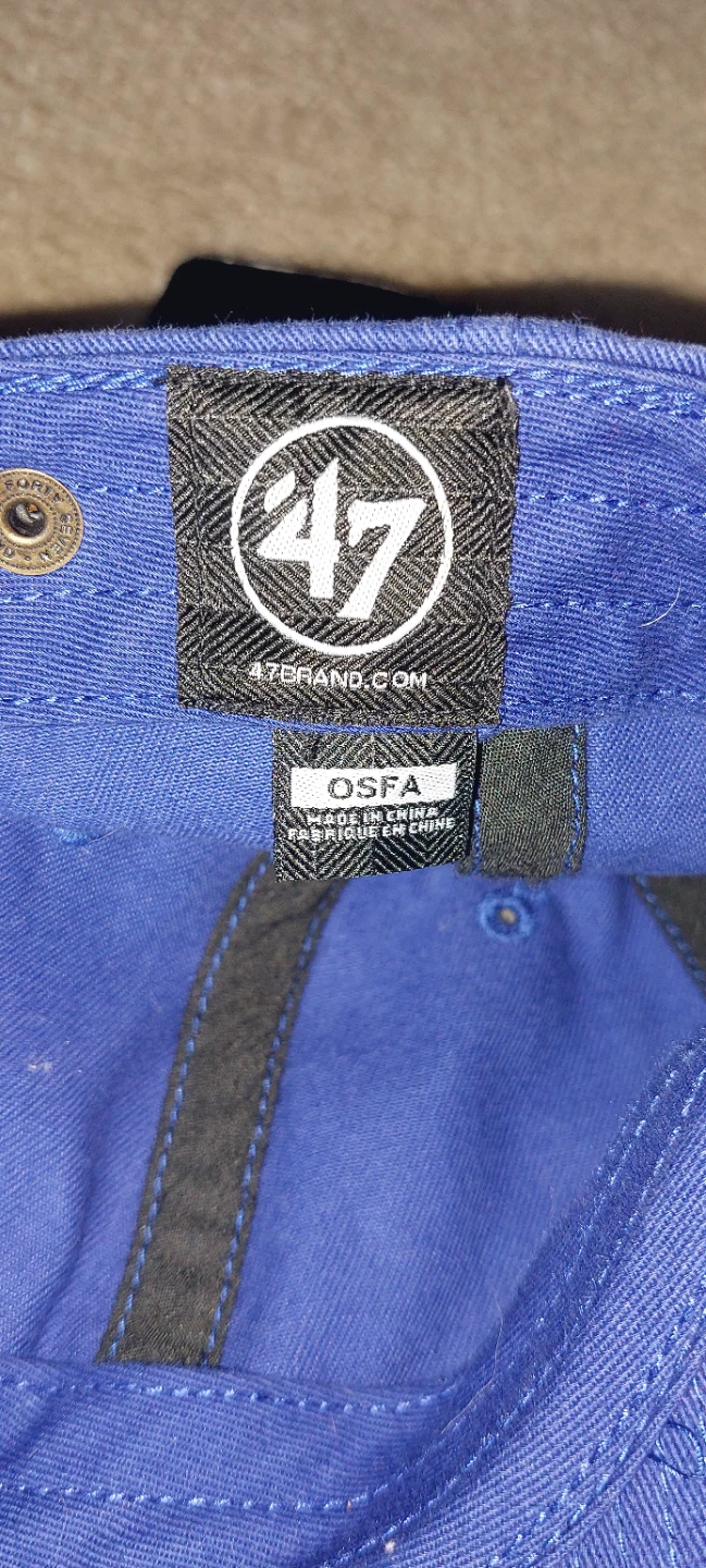 2 x NWT 47 Brand Blue Clean Up Adjustable Baseball Cap BOGO - photo 2