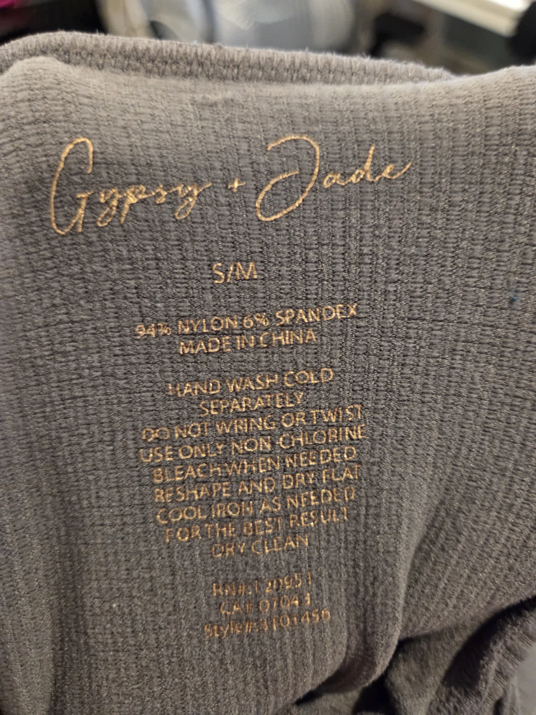 Gypsy + Jade Gray Ribbed Mock Neck Sleeveless Top - photo 5
