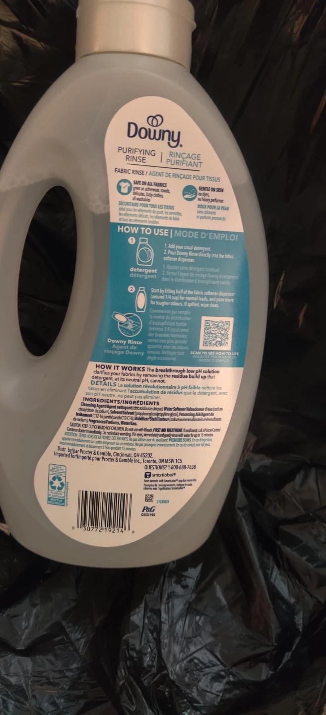 Downy Purifying Rinse Fabric Softener - Cool Cotton 1.8L - photo 3
