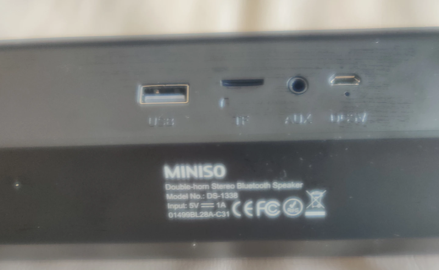 MINISO Double-horn Stereo Bluetooth Speaker DS-1338 - photo 2