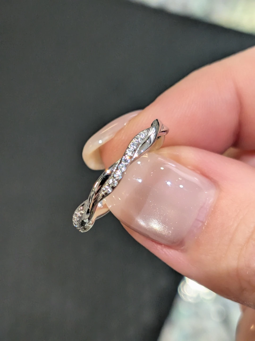Size 7 Sterling Silver Twisted Band Ring