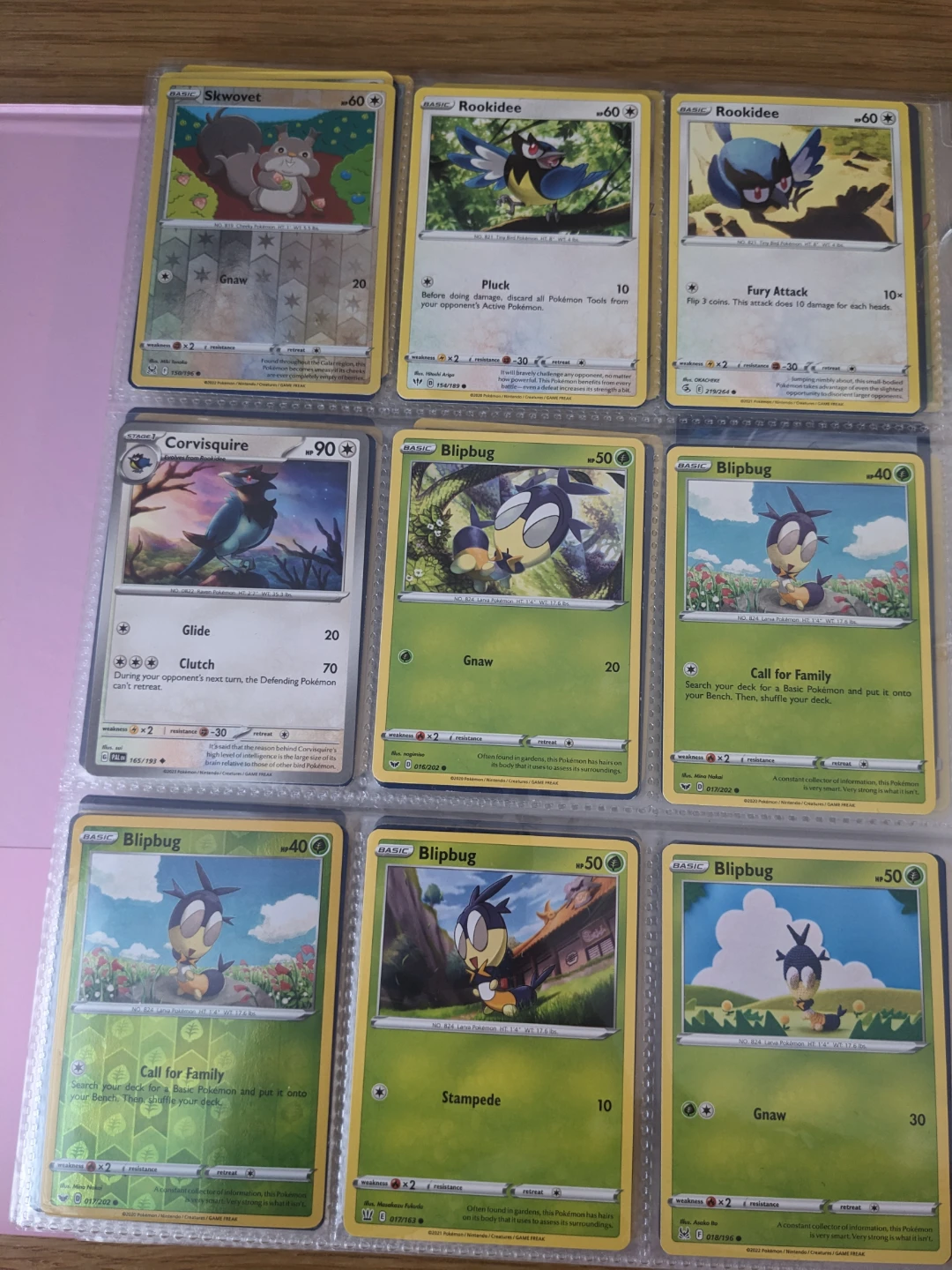 Pokemon dex 810-904 $.5 ea $.75 shiny