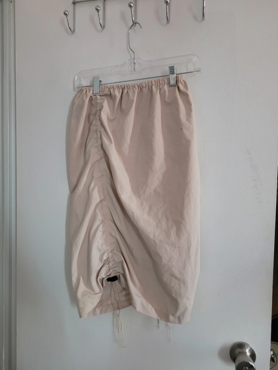 Women's Ruched Drawstring Skirt - Beige - photo 2