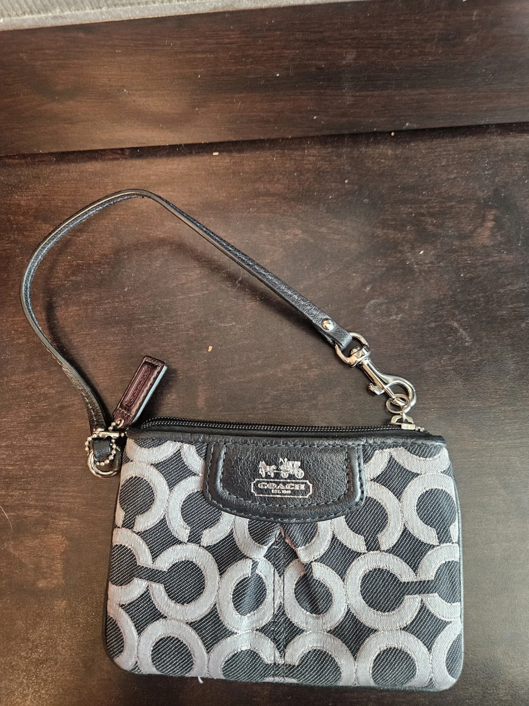 Coach Wristlet - Signature Pattern