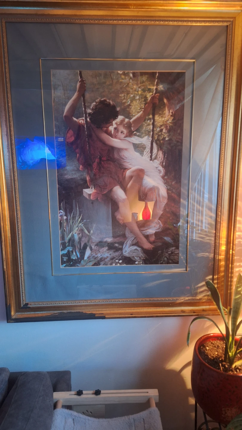 Framed Art Print of Romantic Scene
