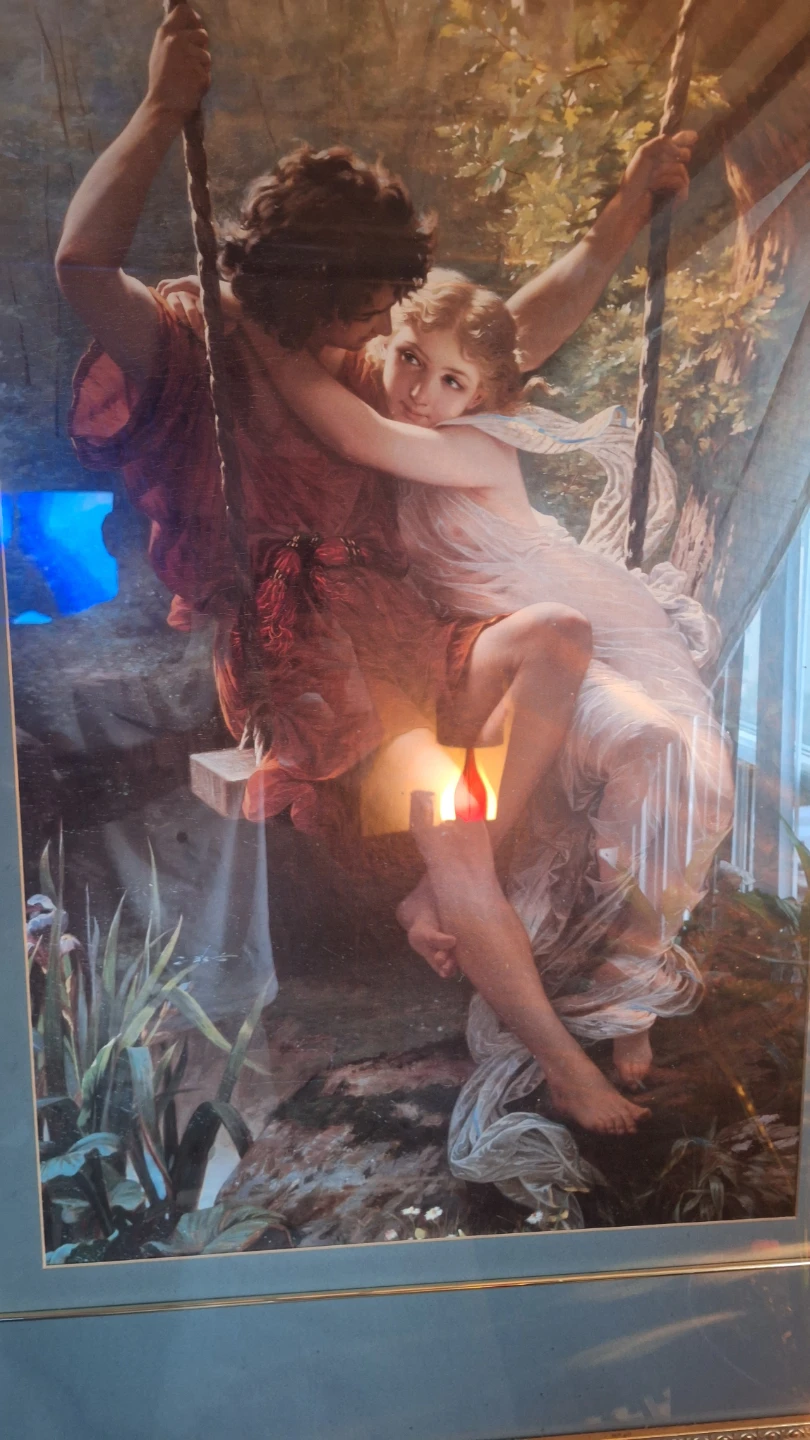 Framed Art Print of Romantic Scene - photo 2