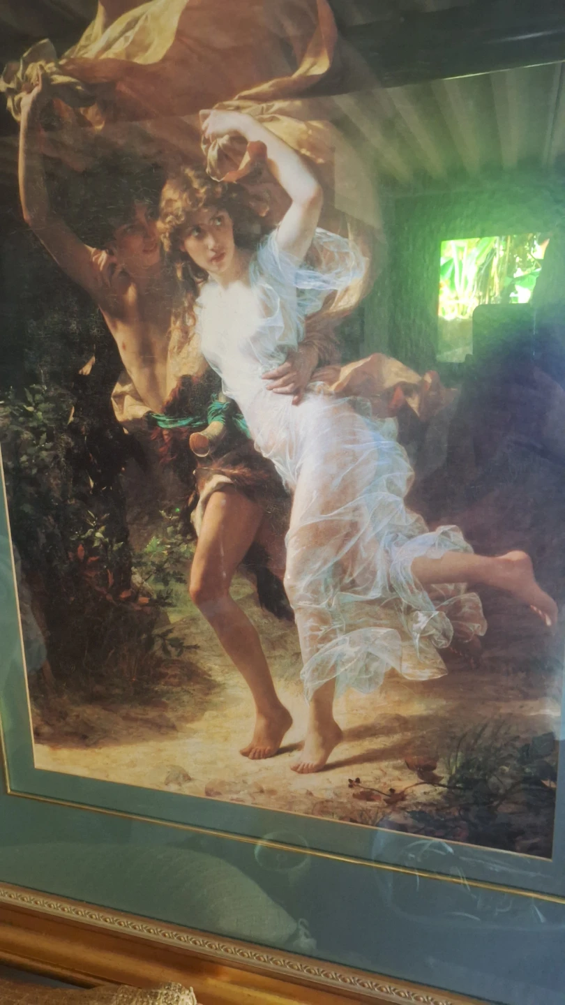 Framed Art Print of Romantic Scene - photo 4